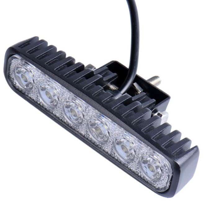 LED 18W (6 LED'S) Light Bar Lamp 12V-24V Thompsons E Parts