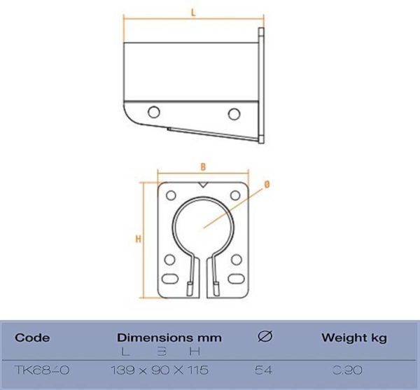 Takler Series Sideguard Chassis Bracket - Thompsons E Parts